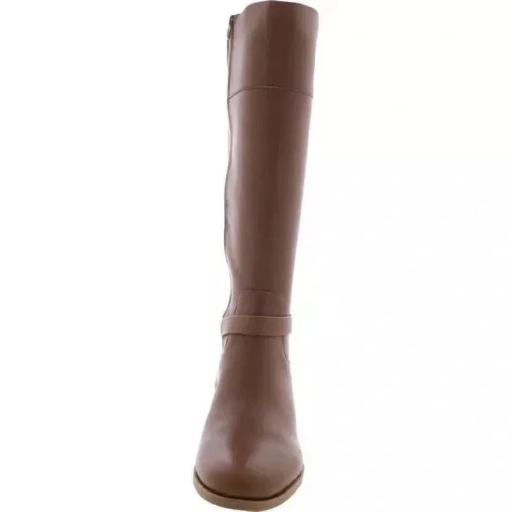 Charter Club Womens Johannes Tall Riding Knee High Boots Leather Brown Size 5